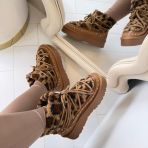 *SALE* STUDDED TEDDY SNOWBOOT 8-1968 LEOPARD *WEB ONLY*