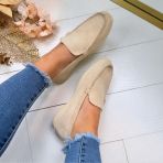 SUEDINE CASUAL INSTAPPER TC-18 BEIGE *WEB ONLY*