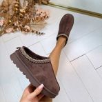 SUEDINE INSTAP PANTOFFEL S580 BROWN