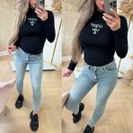 GUESS COLETTE LONGSLEEVE TOP V4YI23KCDH1 BLACK