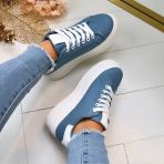 *SALE* DENIM SNEAKER LT230-5 L.BLUE *WEB ONLY*