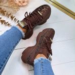 STEVE MADDEN MAXILLA-G SNEAKER 3431 BRN GLITR