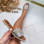 *SALE* GLAMOUR SLIPPER LS281 SILVER