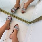*SALE* GLAMOUR SLIPPER LS281 SILVER